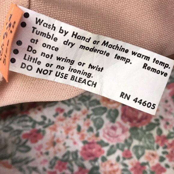 Vintage 70's Pink Prairie Dress Boho Cottagecore Granny Core - Picture 15 of 16